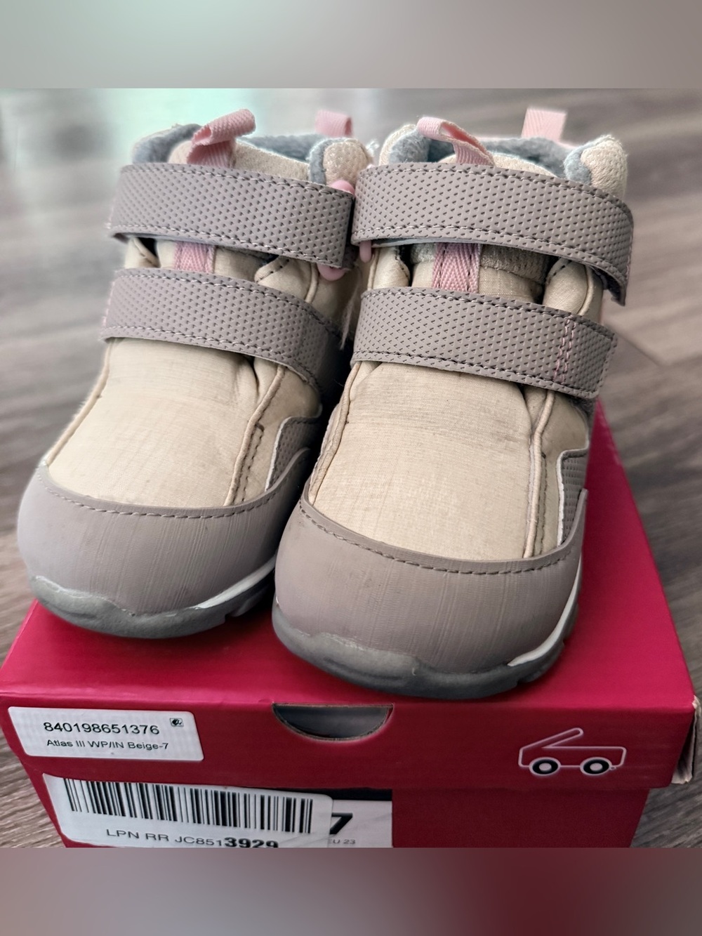 See Kai Run Atlas III Toddler Size 7 Beige Winter Boots Waterproof Insulated - Picture 2 of 7